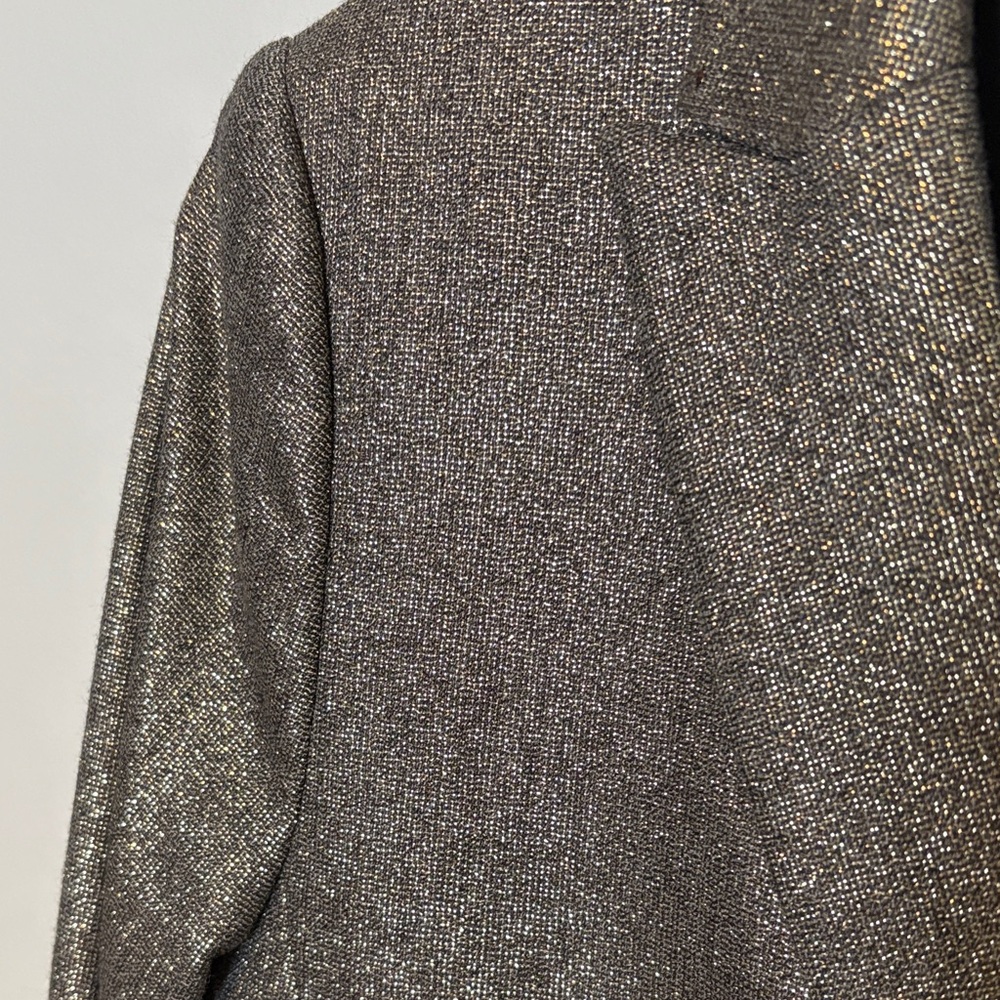Banana Republic Shimmering Gold Blazer 4p - Picture 2 of 12